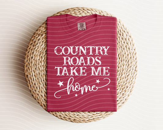 Country Roads Take Me Home Graphic Tee