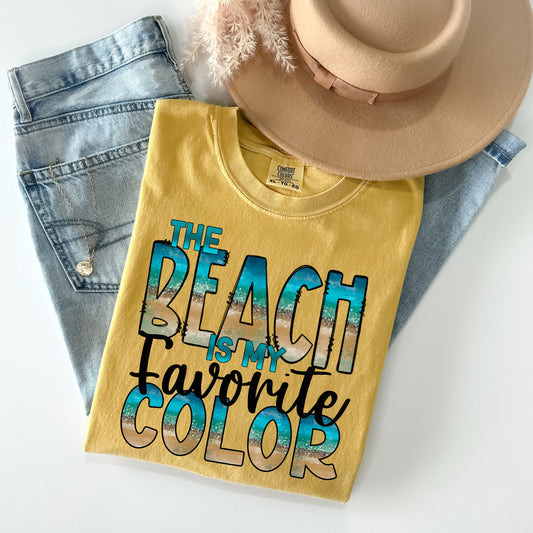 The Beach is My Favorite Color - Comfort Colors Graphic Tee