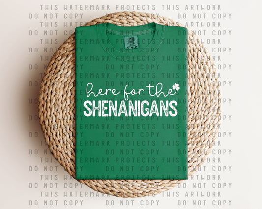 Here for the Shenanigans Graphic Tee