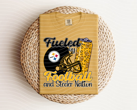 Fueled by Football and Steeler Nation Graphic Tee