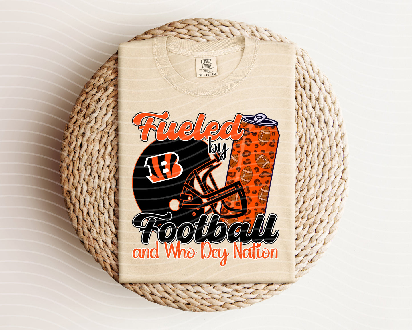 Fueled by Football and Who Dey Nation Graphic Tee