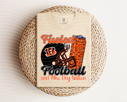 Fueled by Football and Who Dey Nation Graphic Tee