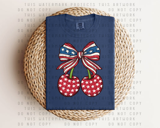 USA Cherries Graphic Tee