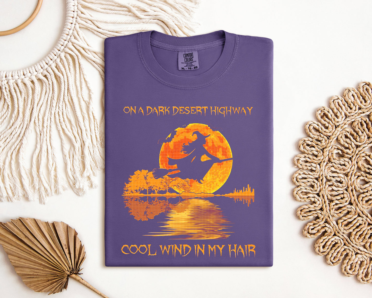 On a Dark Desert Highway Cool Wind in My Hair Graphic Tee