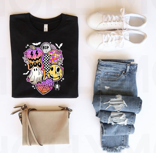 Halloween Collage Graphic Tee
