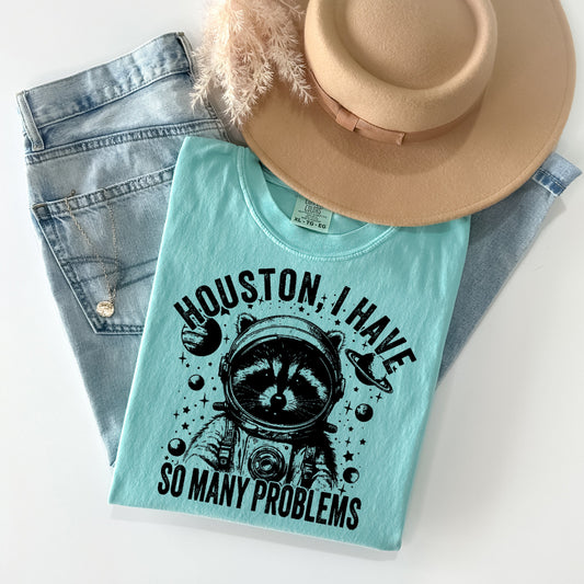 Houston I Have So Many Problems - Comfort Colors Graphic Tee