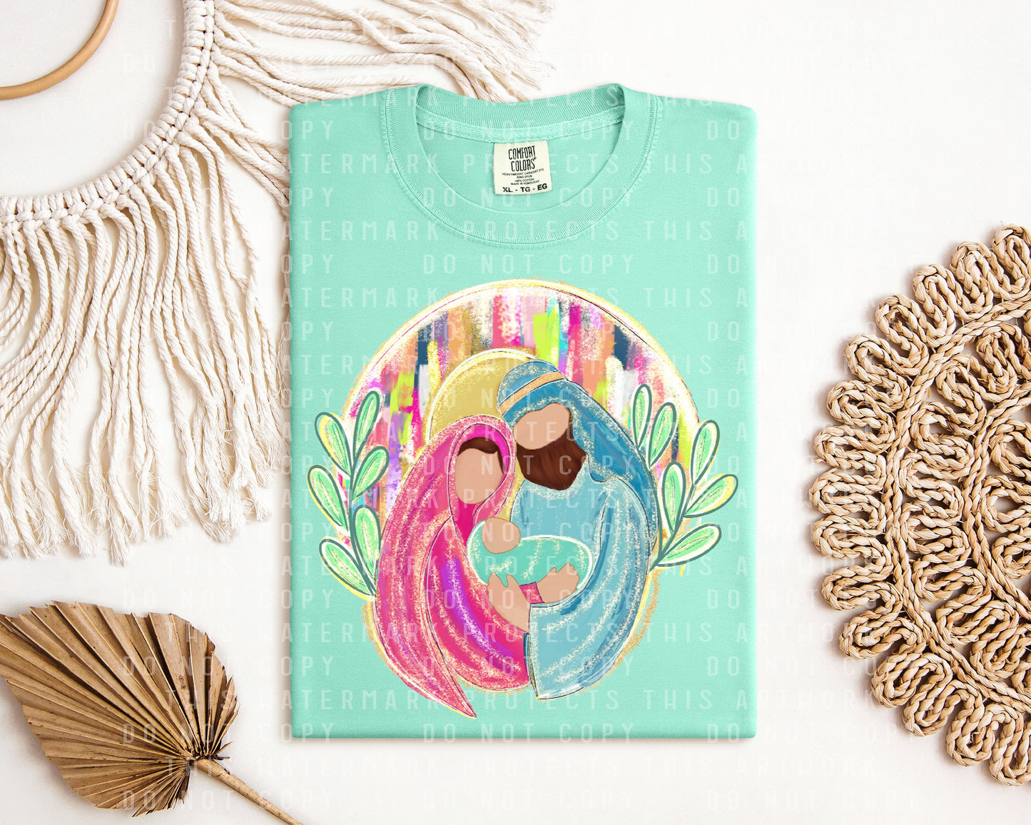 Watercolor Nativity Graphic Tee
