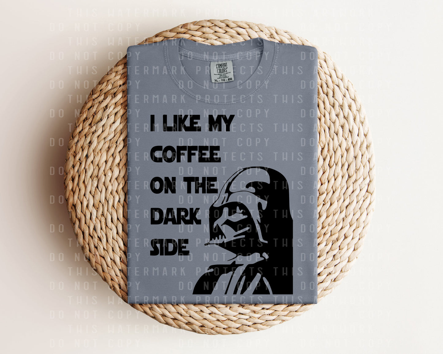 I Like My Coffee on the Dark Side Graphic Tee
