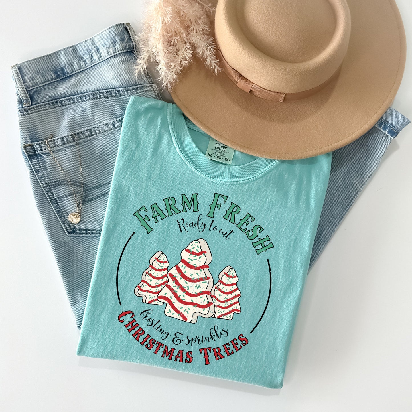 Farm Fresh Christmas Trees Graphic Tee