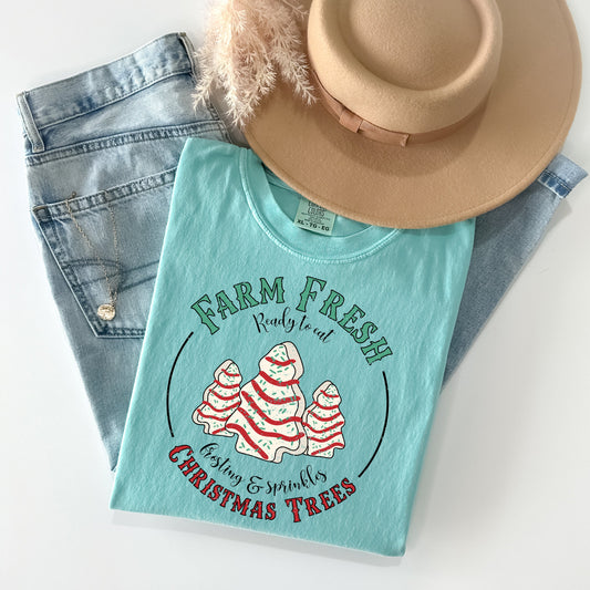 Farm Fresh Christmas Trees Graphic Tee