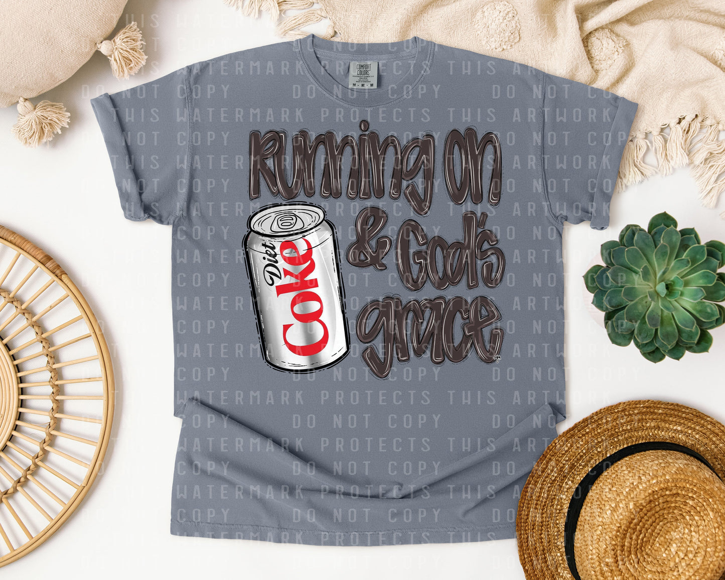 Running on Diet Coke & God's Grace Graphic Tee
