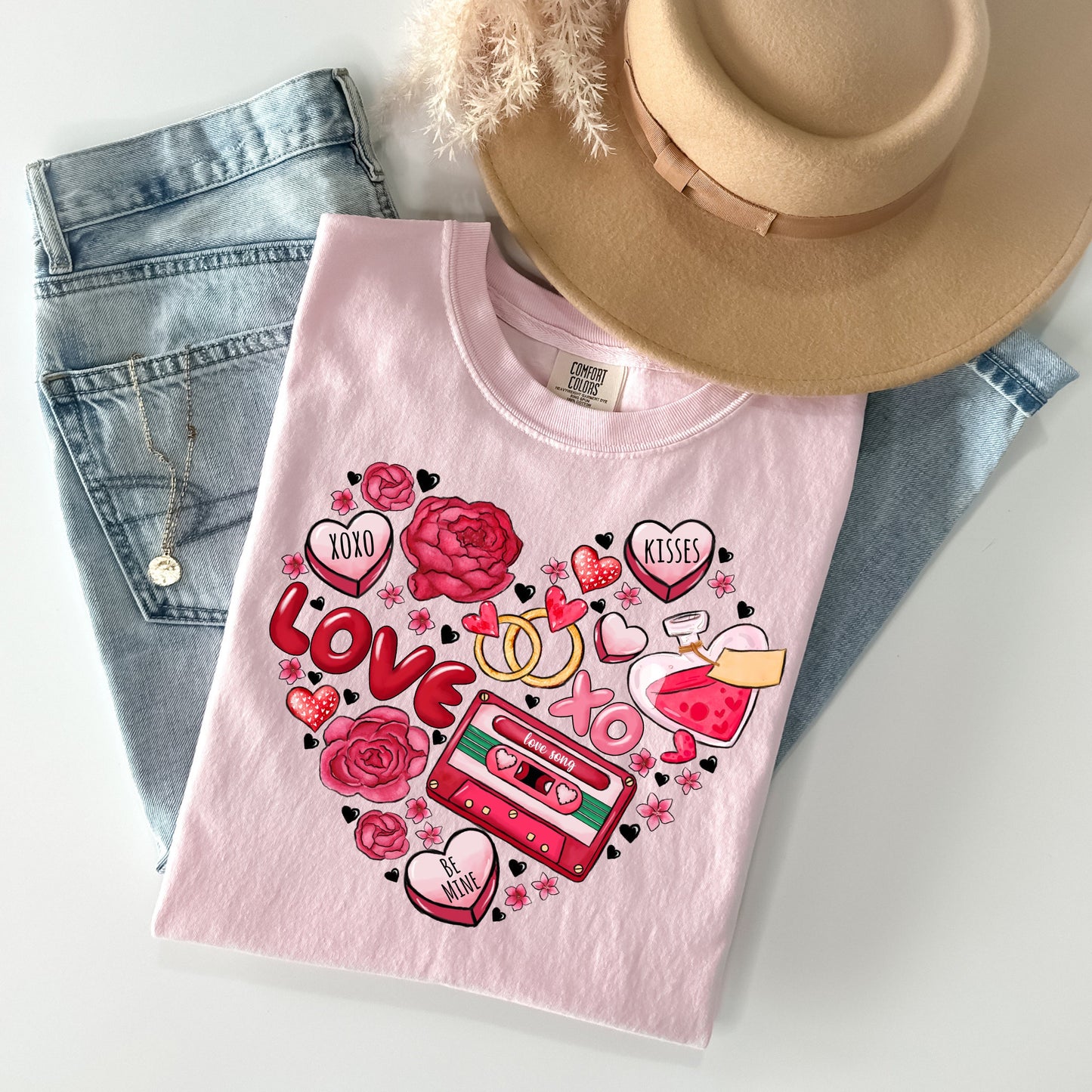 Valentine Heart Graphic Tee