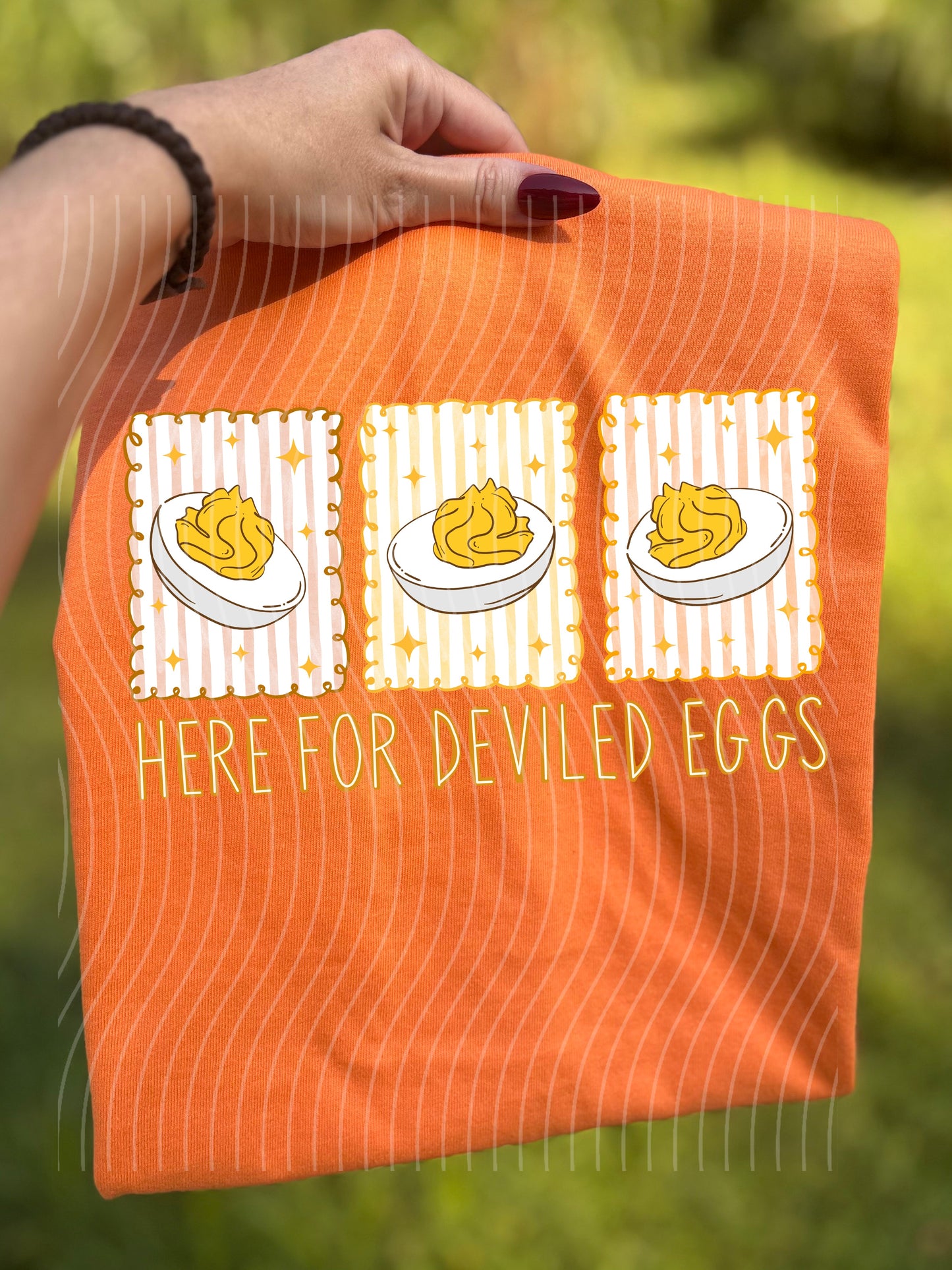 Here for Deviled Eggs Graphic Tee