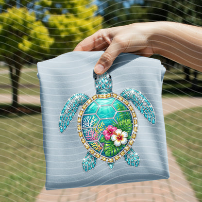 Rhinestone Turtle Graphic Tee