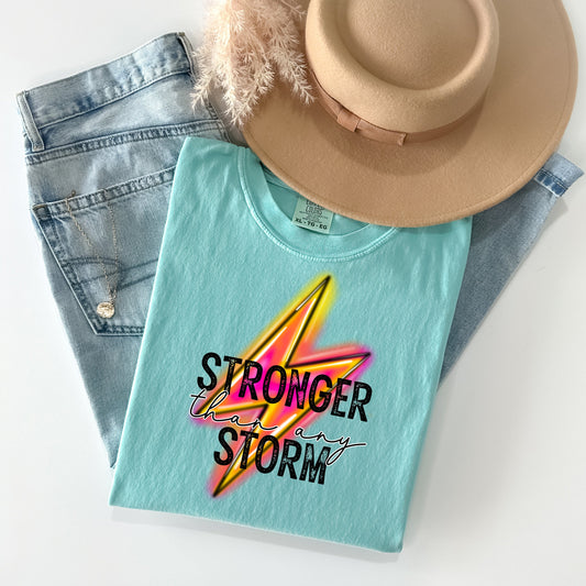 Stronger Than Any Storm - Comfort Colors Graphic Tee