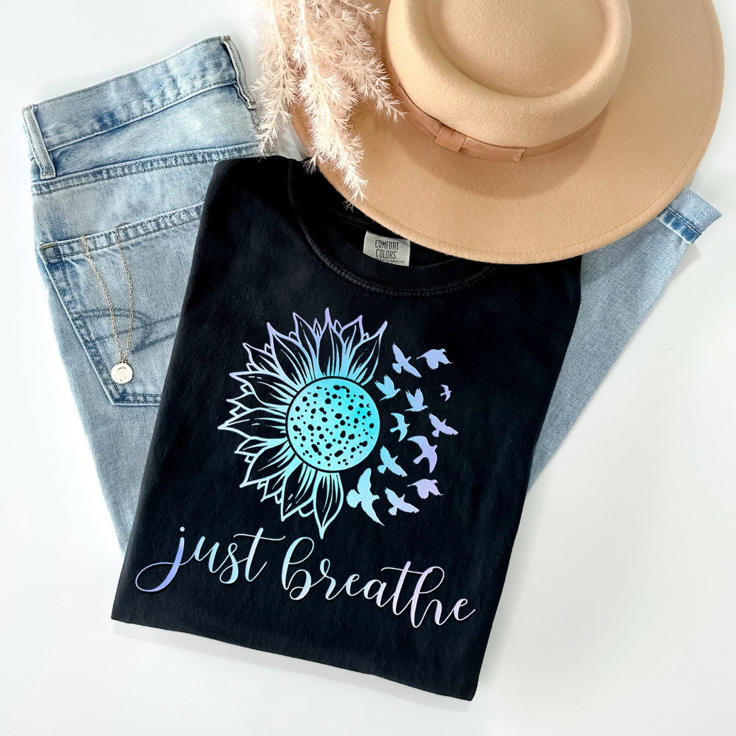 Just Breathe Graphic Tee
