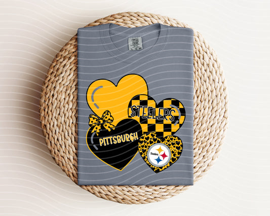 Steelers Hearts Graphic Tee