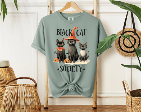 Black Cat Society - Comfort Colors Graphic Tee