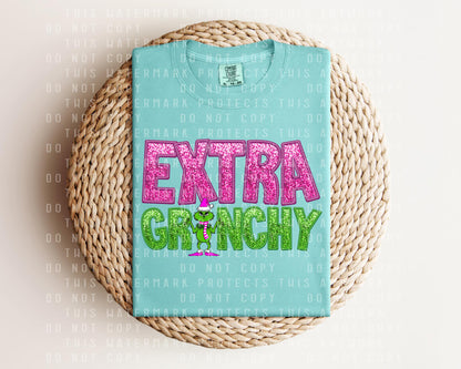 Faux Glitter Extra Gr*nchy Graphic Tee