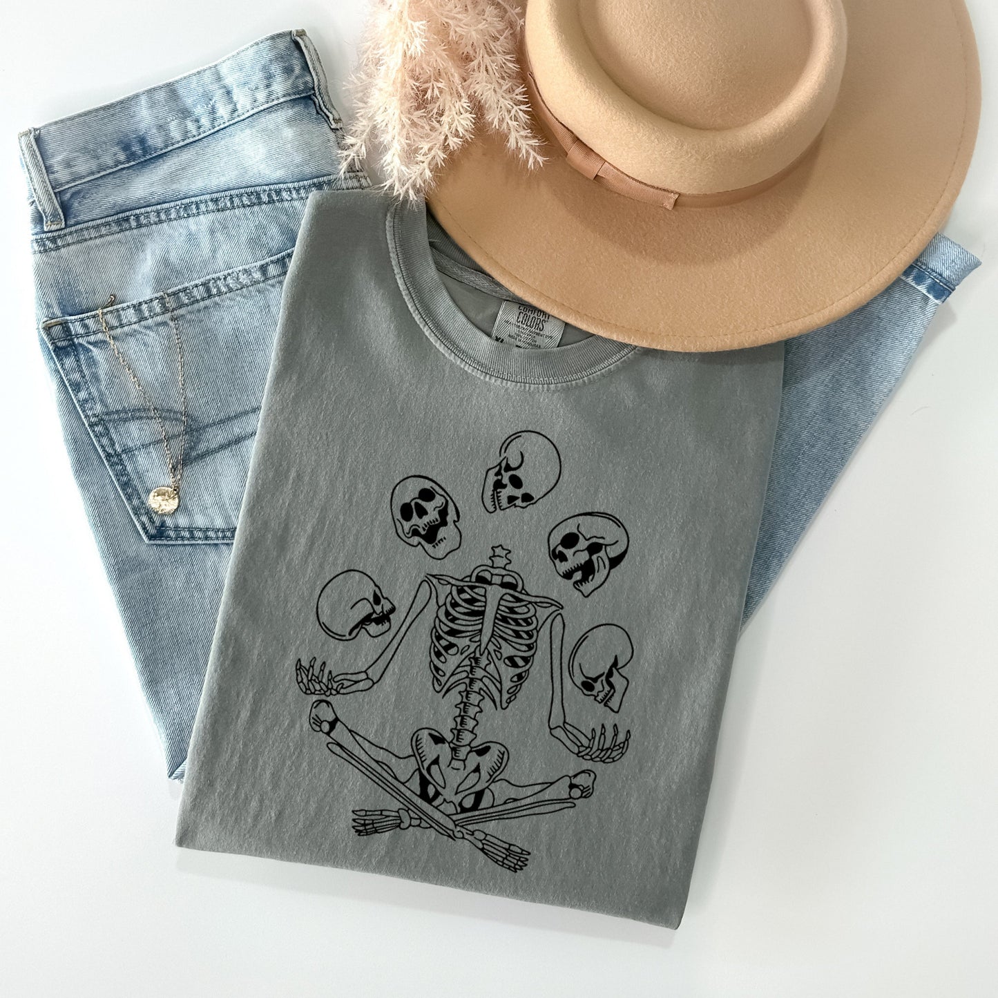 Skeleton Juggling Graphic Tee