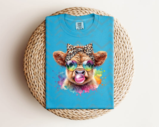 Bubblegum Cow Graphic Tee