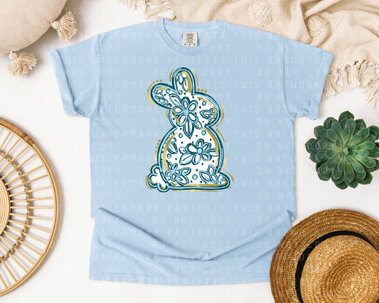 Floral Bunny Graphic Tee