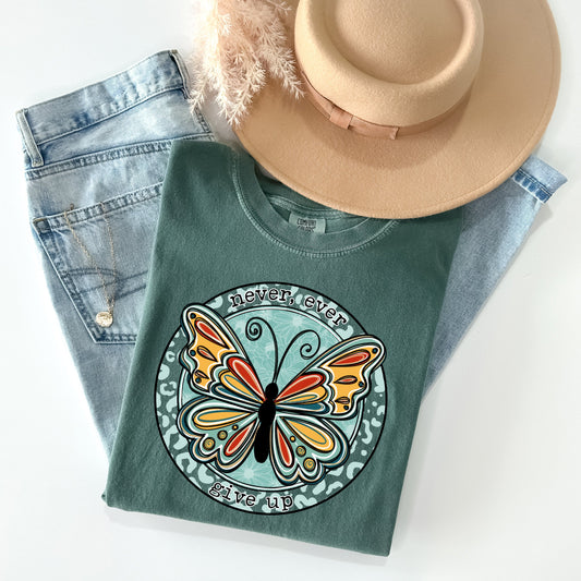 Never Ever Give Up Graphic Tee