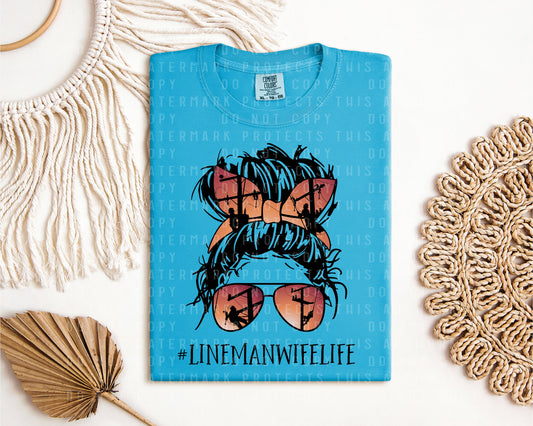 Lineman Wife Life #lifemanwifelife Graphic Tee