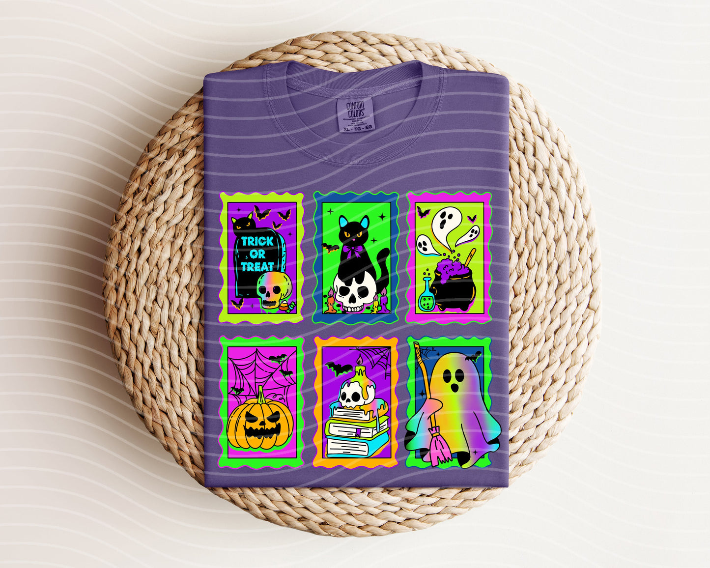 Neon Stamps Graphic Tee