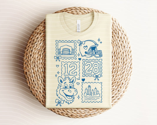 Colts Coquette Stamps Graphic Tee