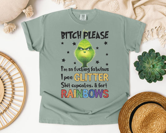 I Pee Glitter Graphic Tee