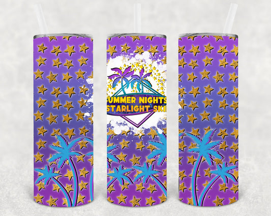 Summer Nights Starlit Skies 20 oz Skinny Tumbler