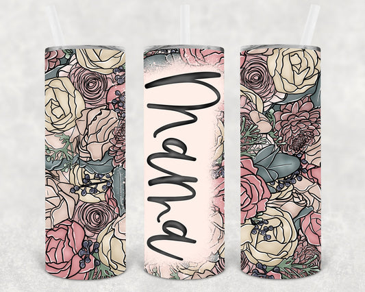 Floral Mama 20 oz Skinny Tumbler