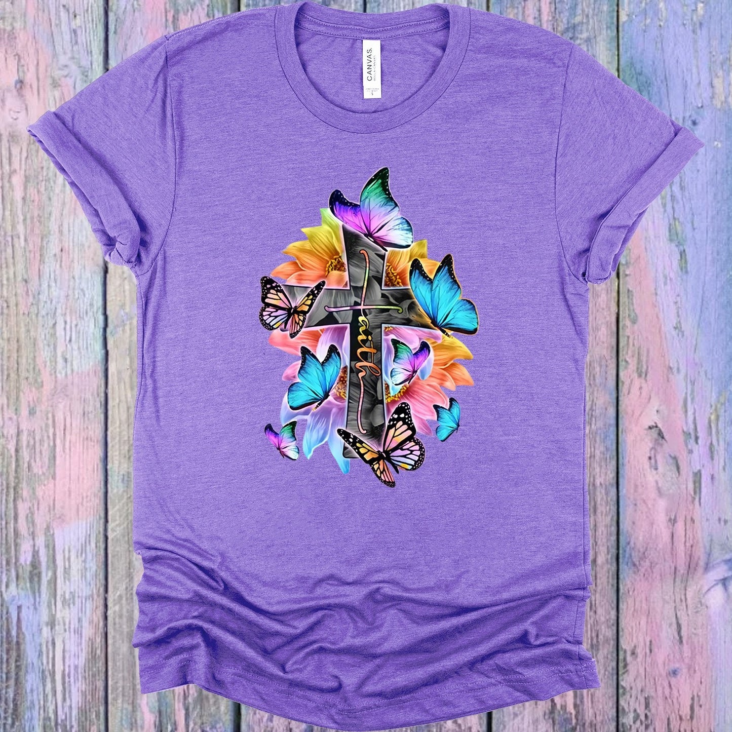 Faith Butterfly Cross Graphic Tee