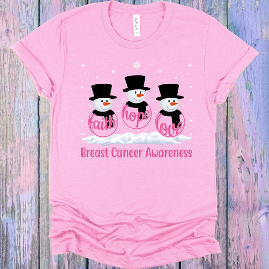 Faith Hope Love Snowmen Graphic Tee