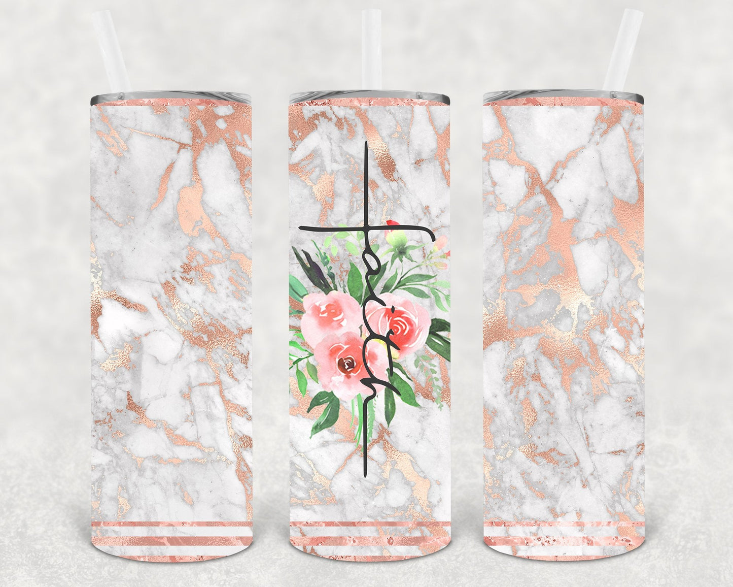 Faith 20 oz Skinny Tumbler