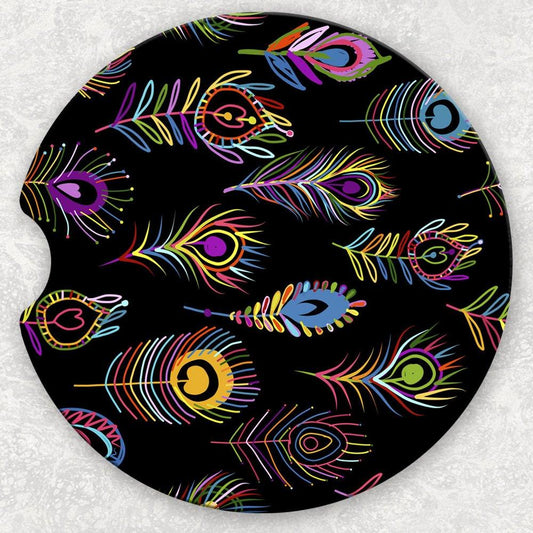 Car Coaster Set - Feathers