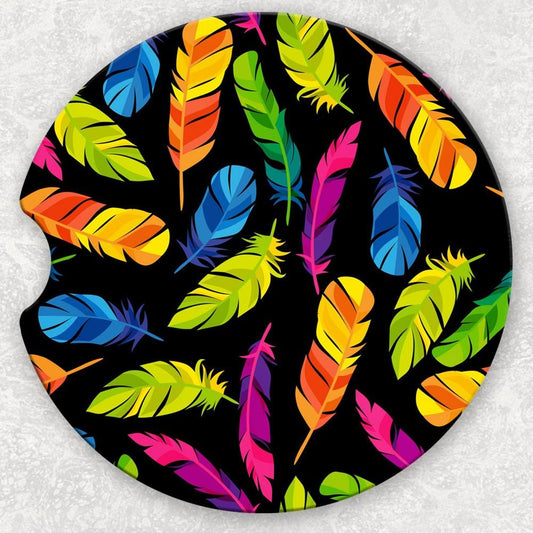 Car Coaster Set - Feathers