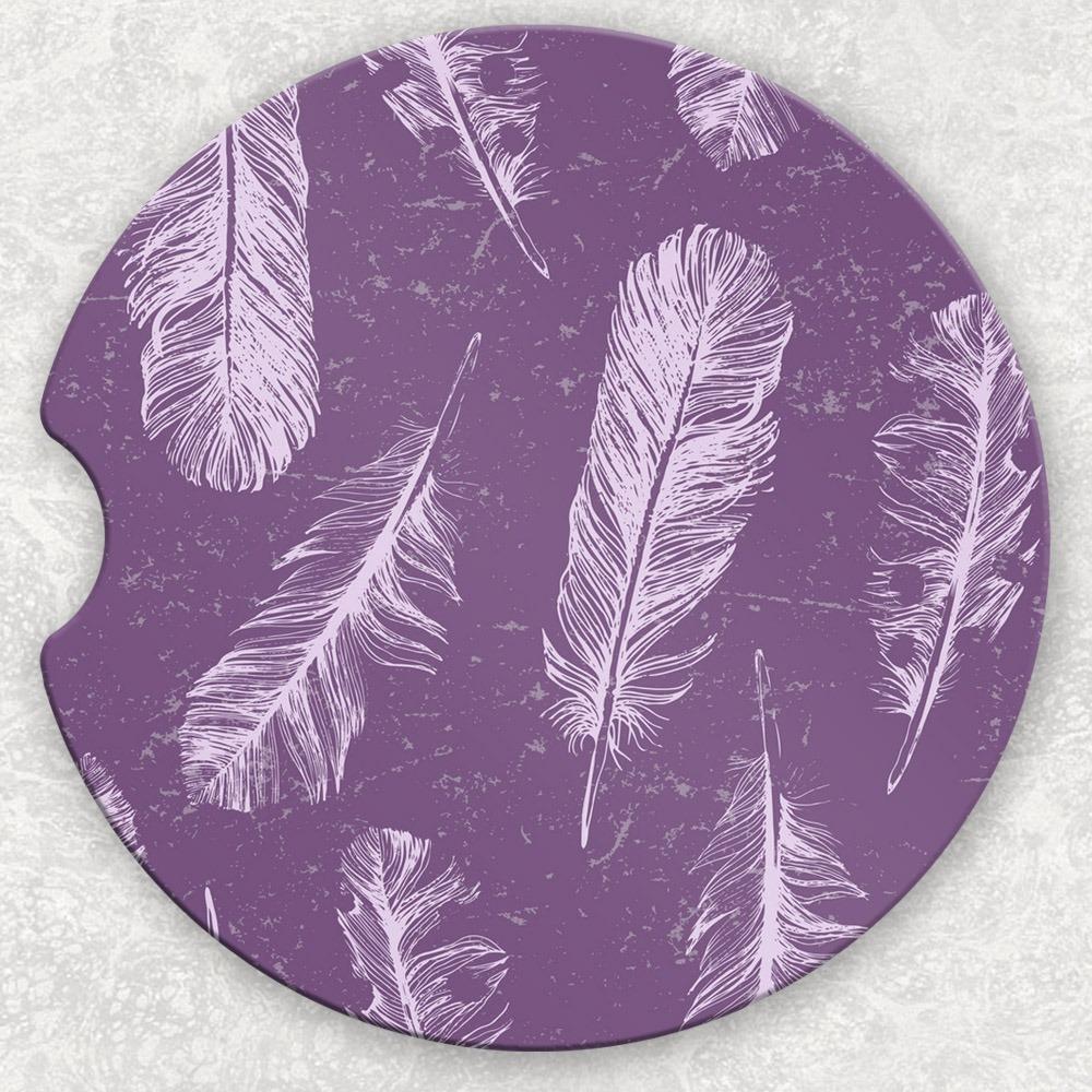 Car Coaster Set - Feathers