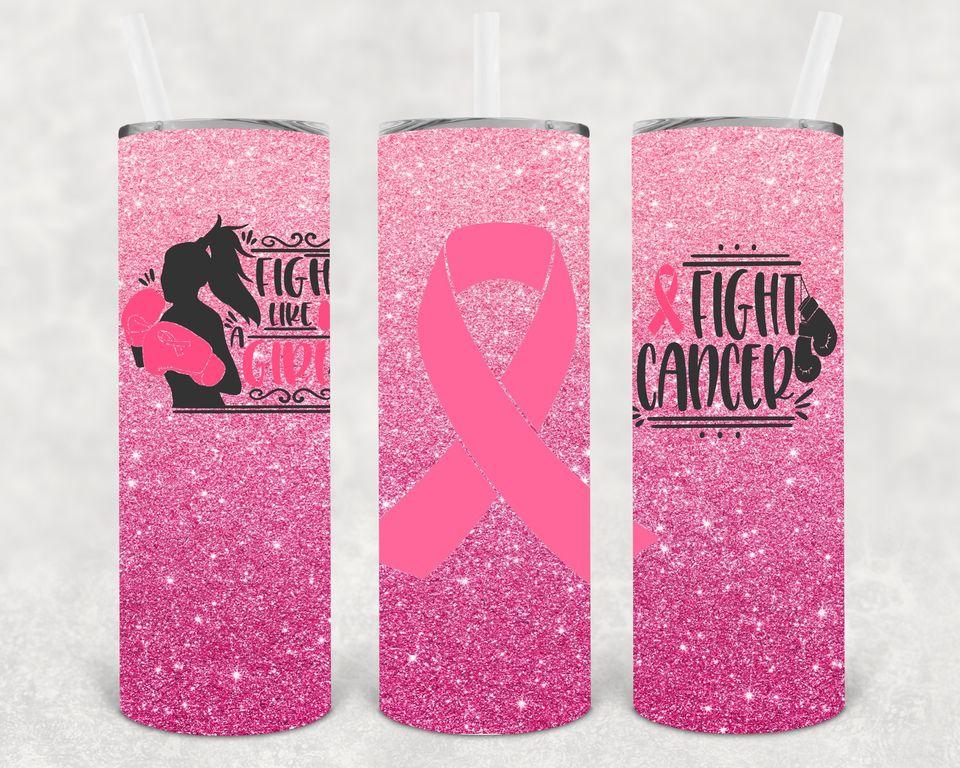 Fight Cancer 20 oz Skinny Tumbler