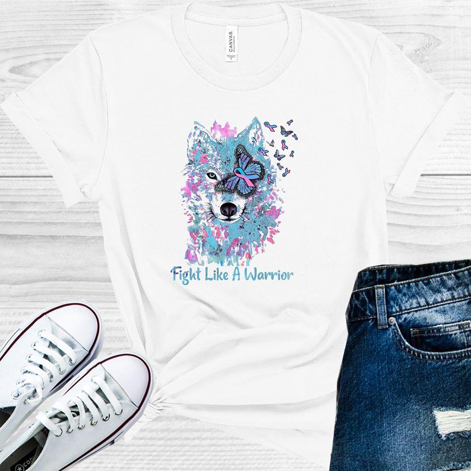 Fight Like a Warrior Wolf Graphic Tee