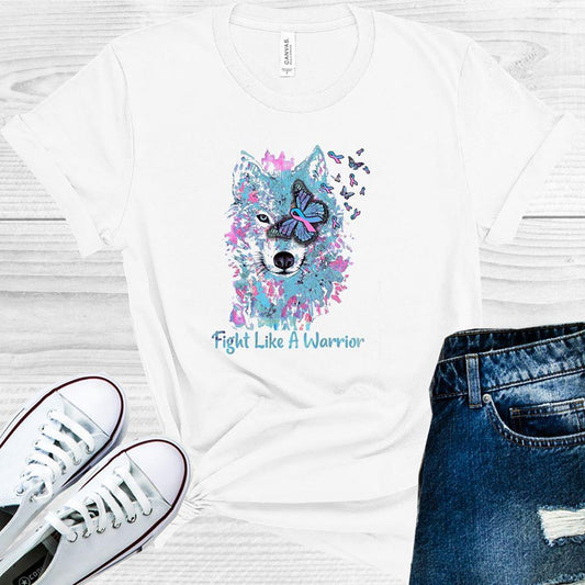 Fight Like a Warrior Wolf Graphic Tee