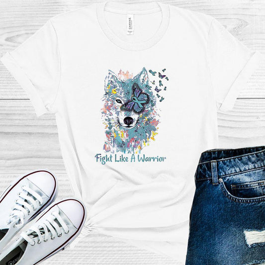 Fight Like a Warrior Wolf Graphic Tee