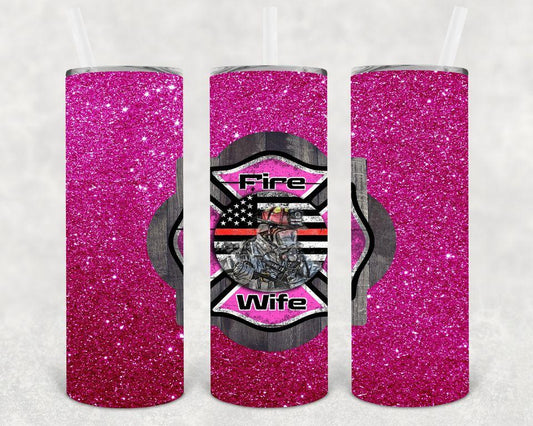 Fire Wife 20 oz Skinny Tumbler