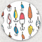 Car Coaster Set - Fishing Lures
