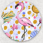 Car Coaster Set - Flamingo