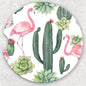 Car Coaster Set - Flamingo and Cactus