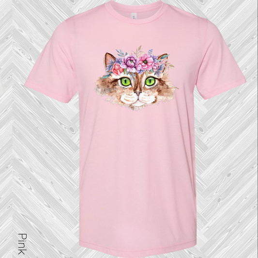 Floral Cat Graphic Tee