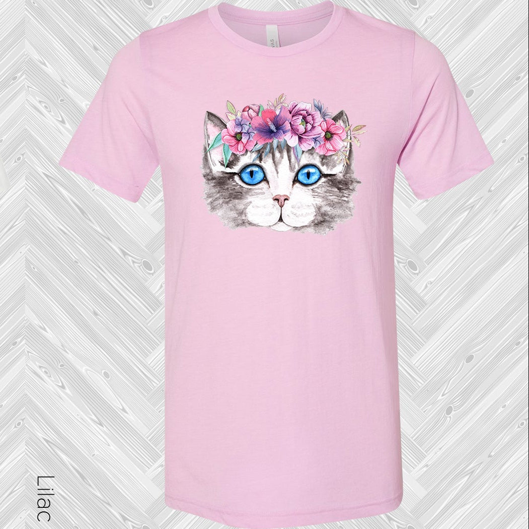 Floral Cat Graphic Tee