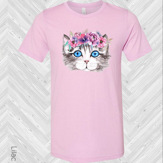 Floral Cat Graphic Tee